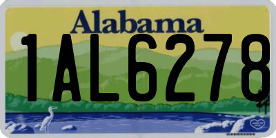 AL license plate 1AL6278