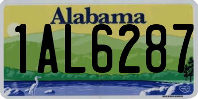 AL license plate 1AL6287