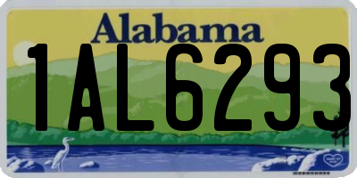 AL license plate 1AL6293