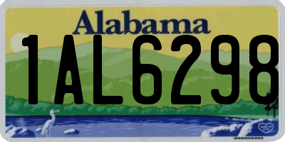 AL license plate 1AL6298