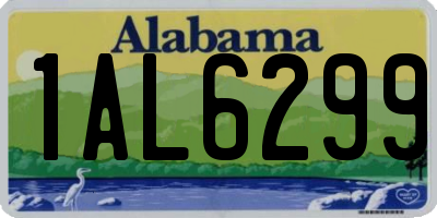 AL license plate 1AL6299