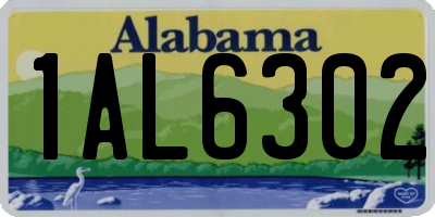 AL license plate 1AL6302