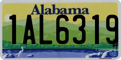 AL license plate 1AL6319