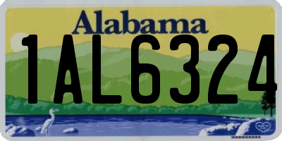 AL license plate 1AL6324