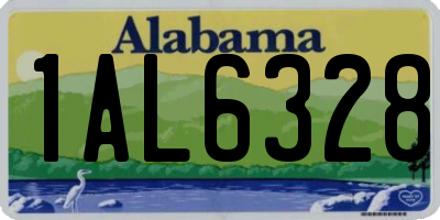 AL license plate 1AL6328