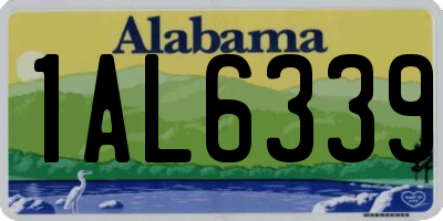 AL license plate 1AL6339