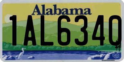AL license plate 1AL6340