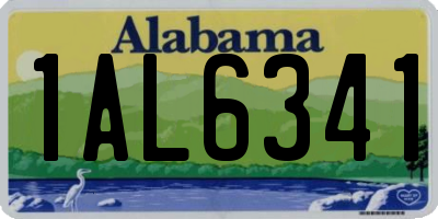 AL license plate 1AL6341