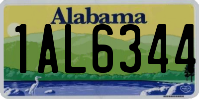 AL license plate 1AL6344