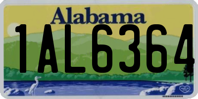 AL license plate 1AL6364