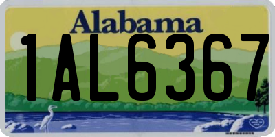 AL license plate 1AL6367