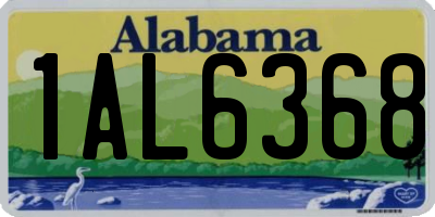 AL license plate 1AL6368