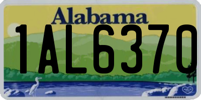 AL license plate 1AL6370