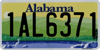 AL license plate 1AL6371