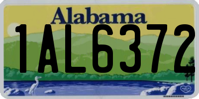 AL license plate 1AL6372