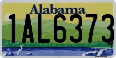 AL license plate 1AL6373