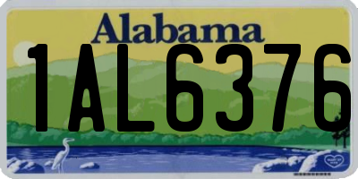 AL license plate 1AL6376