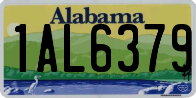 AL license plate 1AL6379