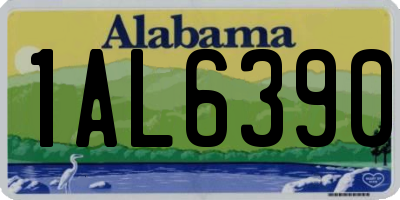 AL license plate 1AL6390