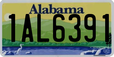 AL license plate 1AL6391