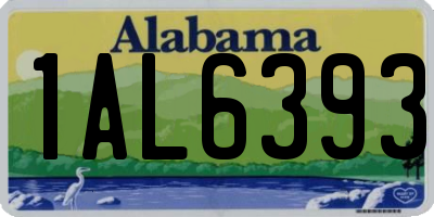 AL license plate 1AL6393