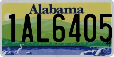 AL license plate 1AL6405