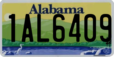AL license plate 1AL6409