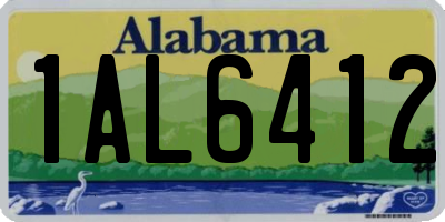 AL license plate 1AL6412