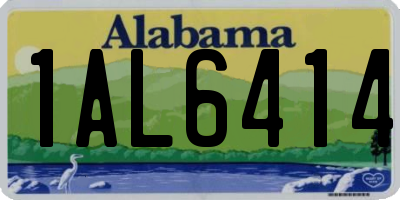 AL license plate 1AL6414