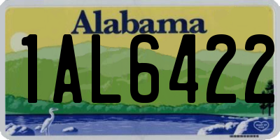 AL license plate 1AL6422
