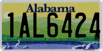 AL license plate 1AL6424