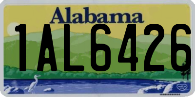 AL license plate 1AL6426