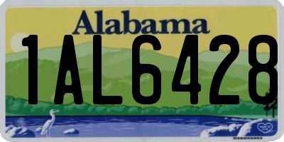 AL license plate 1AL6428