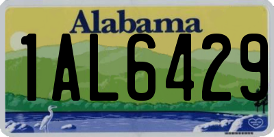 AL license plate 1AL6429