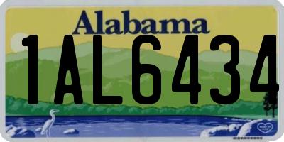 AL license plate 1AL6434