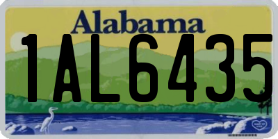 AL license plate 1AL6435