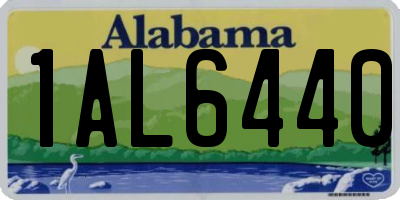 AL license plate 1AL6440