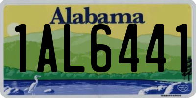 AL license plate 1AL6441