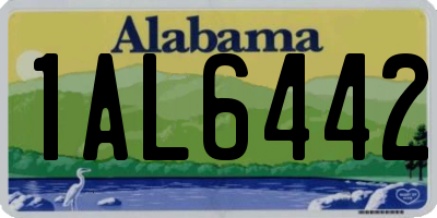 AL license plate 1AL6442