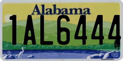 AL license plate 1AL6444