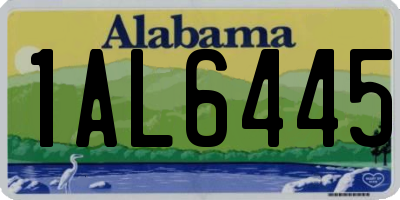 AL license plate 1AL6445