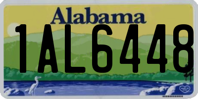 AL license plate 1AL6448