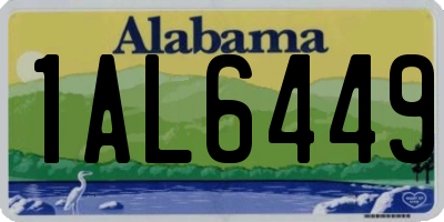 AL license plate 1AL6449
