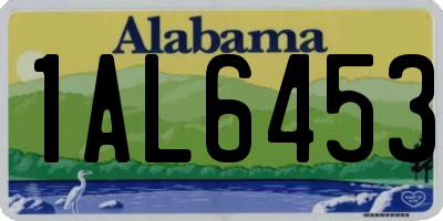 AL license plate 1AL6453