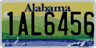 AL license plate 1AL6456