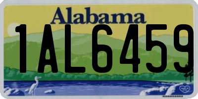 AL license plate 1AL6459