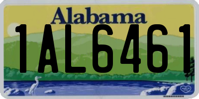 AL license plate 1AL6461