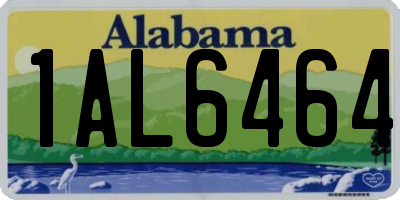 AL license plate 1AL6464