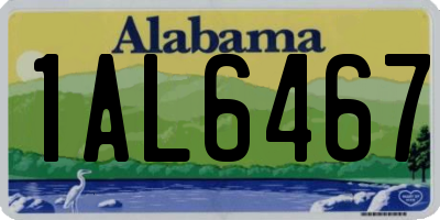 AL license plate 1AL6467