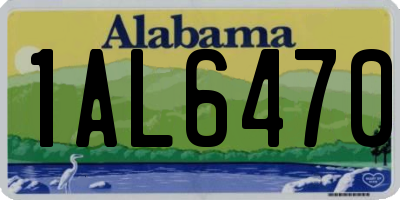 AL license plate 1AL6470